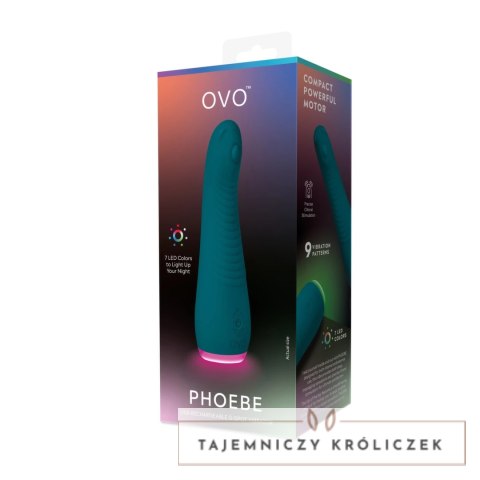 Ovo Phoebe model zielony - precyzyjna stymulacja, 9 trybow, LED OVO