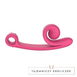 Snail Vibe Curve podwojny stymulator punktu G rożowy, 2 silniki, silikon Snail Vibe