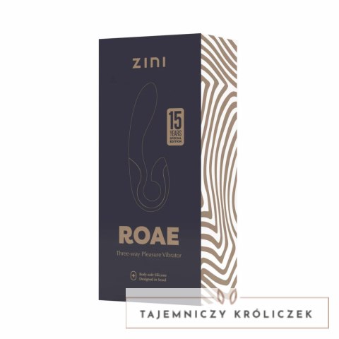 Zini ROAE SE Black/Gold - Wielofunkcyjny Wibrator Precyzyjny 3w1 Zini