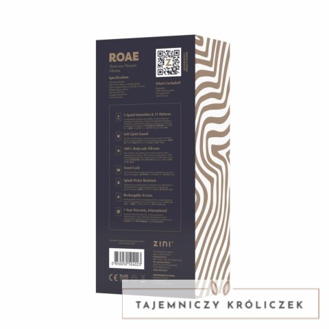 Zini ROAE SE Black/Gold - Wielofunkcyjny Wibrator Precyzyjny 3w1 Zini