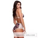 Baci Komplet Koronkowy Kwiatowy z Figiami S/M White Label Baci Lingerie