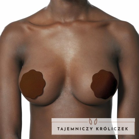 Bye Bra Osłonki Materiałowe Brązowe Jednorazowe One Size Bye Bra