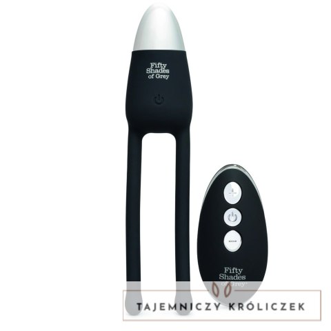 Fifty Shades of Grey Relentless Vibrations - bezprzewodowy system intymny USB czarny Fifty Shades of Grey