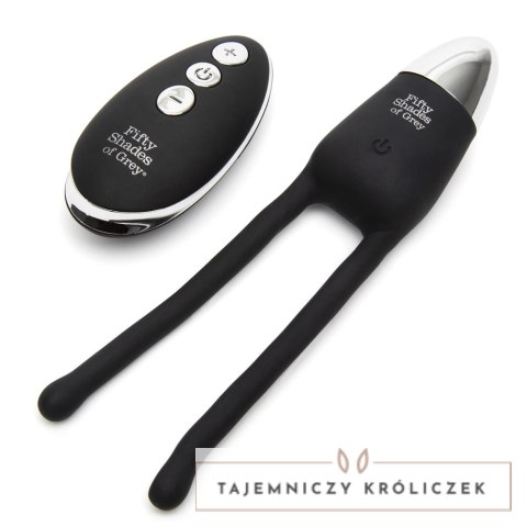 Fifty Shades of Grey Relentless Vibrations - bezprzewodowy system intymny USB czarny Fifty Shades of Grey