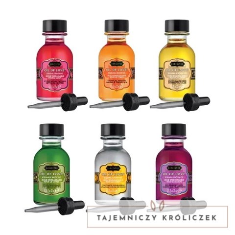 Kama Sutra Oil of Love Collection Set - zestaw 6 olejkow aromatycznych 6x22ml KamaSutra