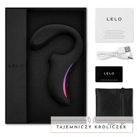 LELO Enigma Black - hybrydowy stymulator soniczny, 8 trybow, silikon Lelo