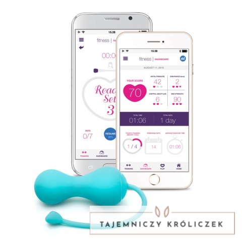 OhMiBod Lovelife Krush Turquoise - inteligentny system treningowy Bluetooth Lovelife by OhMiBod