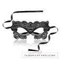 Rianne S Soiree Mask V Zouzou maska wenecka aksamitna czarna Rianne S