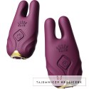 ZALO Nave Velvet Purple - Wibrujące klipsy EasyClamp, silikon, pilot Zalo
