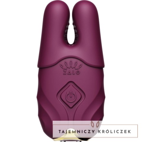 ZALO Nave Velvet Purple - Wibrujące klipsy EasyClamp, silikon, pilot Zalo
