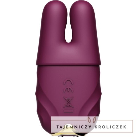 ZALO Nave Velvet Purple - Wibrujące klipsy EasyClamp, silikon, pilot Zalo