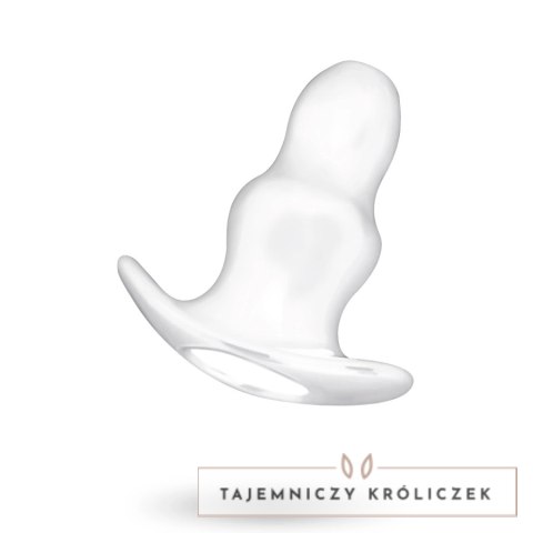 Addicted Toys Tunel Intymny Średni 9,5 cm Przezroczysty TPE Bezftalanowy ADDICTED