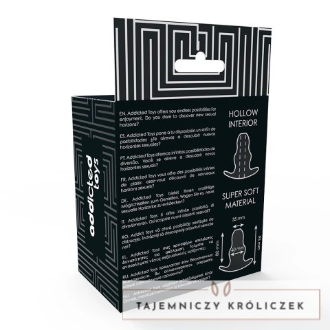 Addicted Toys Tunel Intymny Średni 9,5 cm Przezroczysty TPE Bezftalanowy ADDICTED