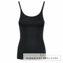 Bye Bra Light Control T-shirt Invisible Czarny M - niewidoczny, lekki top modelujący BYE BRA