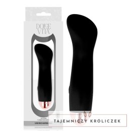 Dolce Vita Wibrator Akumulatorowy 7 Trybow Czarny Silikon 12,5cm DOLCE VITA