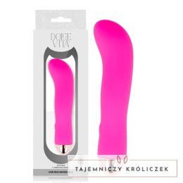 Dolce Vita Wibrator Akumulatorowy 7 Trybow Rożowy 13,2 cm USB DOLCE VITA