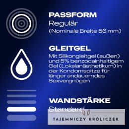 Durex Intense Orgasmic - 10 sztuk, prezerwatywy z prążkowaną powierzchnią Durex