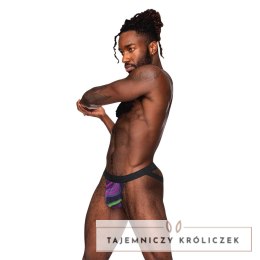 Espiral Galactica Jockstrap S/M z czarnym elastycznym pierścieniem Male Power