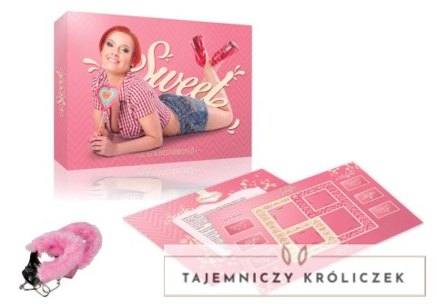 Grajmy Razem Sweet - gra planszowa dla par z kajdankami i kartami zadań Kemis