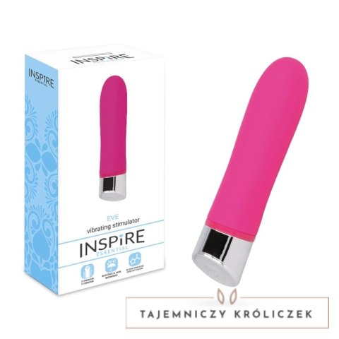 INSPIRER ESSENTIAL Eve Pink - silikonowy model wibrujący, 12 trybow, wodoodporny Inspire