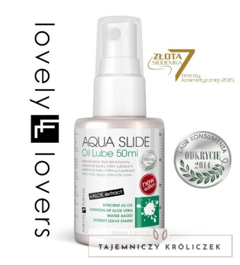 Lovely Lovers AQUA SLIDE Oil Lube żel nawilżający aloes 50ml Lovely Lovers