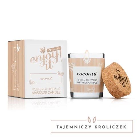 Magnetifico ENJOY IT! Świeca do masażu z feromonami kokos 70ml Magnetifico