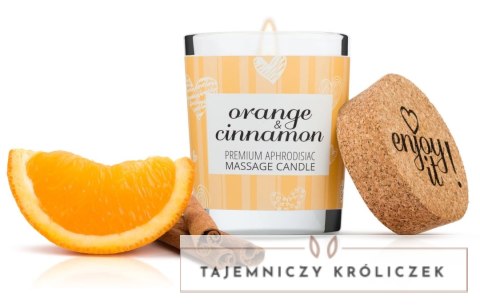 Magnetifico Enjoy It! Świeca Masująca z Feromonami Pomarańcza-Cynamon 70ml Magnetifico