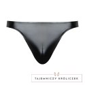 Male Power Liquid Onyx 2.0 Thong L/XL czarny połyskowy Male Power