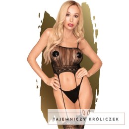 Penthouse Sex Dealer Bodystocking S/L - siateczkowy kostium, czarny PENTHOUSE