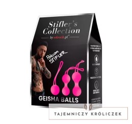 Stifler's Collection Kulki do ćwiczeń mięśni 3 szt. silikonowe rożowe Medica-Group