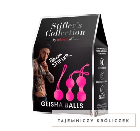 Stifler's Collection Kulki do ćwiczeń mięśni 3 szt. silikonowe rożowe Medica-Group
