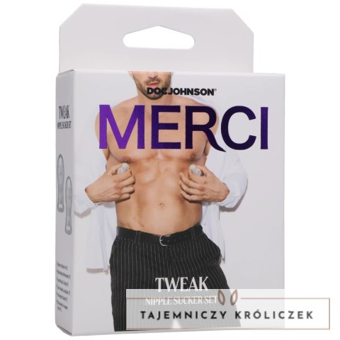 Doc Johnson Tweak - System podciśnieniowy do stymulacji sutkow, czarny Doc Johnson