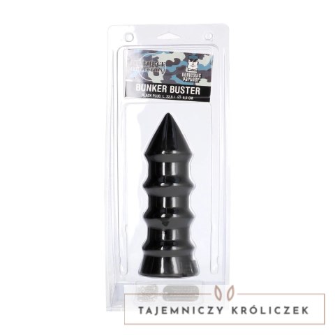 Domestic Partner Bunker Buster Black - anatomiczny korek stopniowany, L Domestic Partner