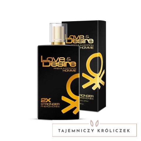 Love&Desire Gold Men 100 ml - Intensywny zapach z czterema składnikami aktywnymi SHS