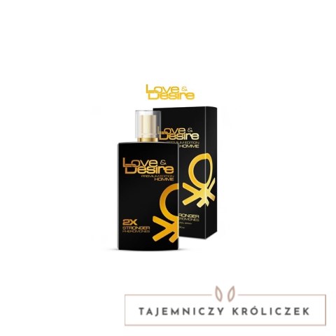 Love&Desire Gold Men 100 ml - Intensywny zapach z czterema składnikami aktywnymi SHS