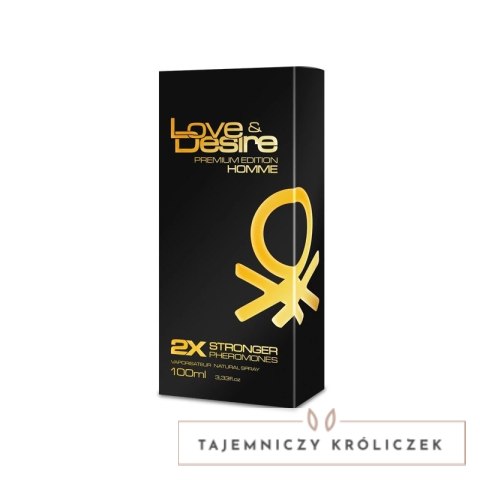 Love&Desire Gold Men 100 ml - Intensywny zapach z czterema składnikami aktywnymi SHS
