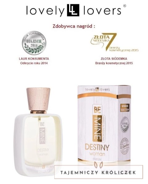 Lovely Lovers BeMine Destiny Perfumy Damskie z Formułą I-L-Molecules 50ml Lovely Lovers
