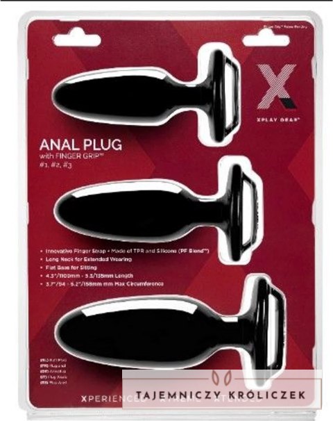 Perfect Fit Brand Finger Grip Plug Zestaw 3 rozmiary PFBlend PerfectFitBrand