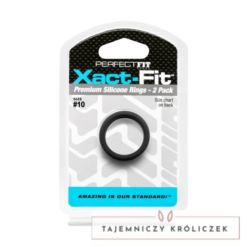 Perfect Fit Brand Xact-Fit Zestaw pierścieni #10 - elastyczne, 2 sztuki PerfectFitBrand