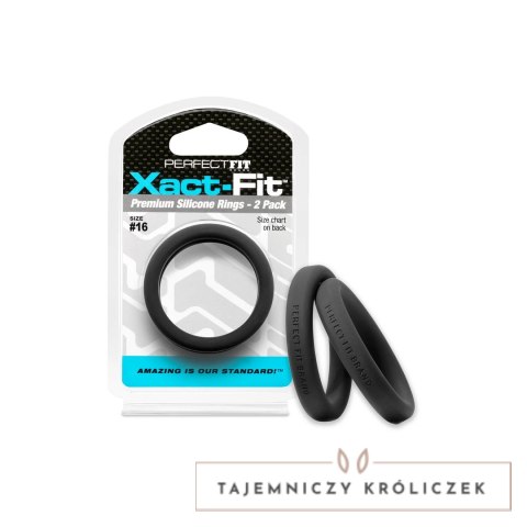 Perfect Fit Brand Xact-Fit Zestaw pierścieni #16 - elastyczne 2 szt. PerfectFitBrand