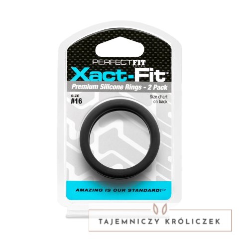 Perfect Fit Brand Xact-Fit Zestaw pierścieni #16 - elastyczne 2 szt. PerfectFitBrand