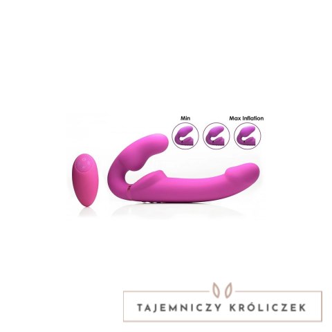XR Brands Evoke Strapless z pilotem - silikonowy model z pompką XR Brands