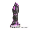 XR Brands Grim fioletowo-czarny model silikonowy z teksturą XL XR Brands
