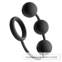 XR Brands Heavy Beads zestaw kul silikonowych z pierścieniem XR Brands
