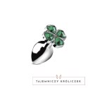 XR Brands Korek analny Clover Large metalowy 4-listna koniczyna XR Brands