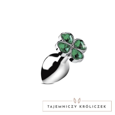 XR Brands Korek analny Clover Large metalowy 4-listna koniczyna XR Brands