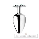 XR Brands Korek analny Clover Large metalowy 4-listna koniczyna XR Brands