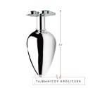XR Brands Korek analny Clover Large metalowy 4-listna koniczyna XR Brands
