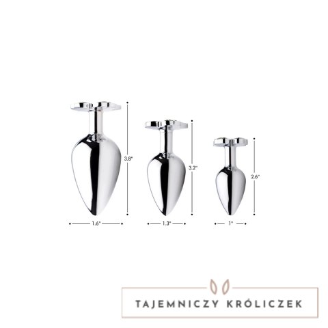 XR Brands Korek analny Clover Large metalowy 4-listna koniczyna XR Brands