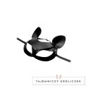 XR Brands Leather Cat Mask - Regulowana maska z naturalnej skory XR Brands